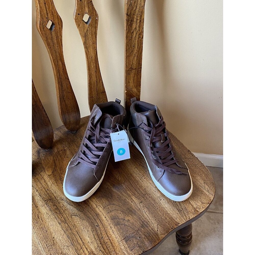 Men's Drew Sneaker Boots -Goodfellow & Co. Brown, Size 8 Without Box MSRP $39